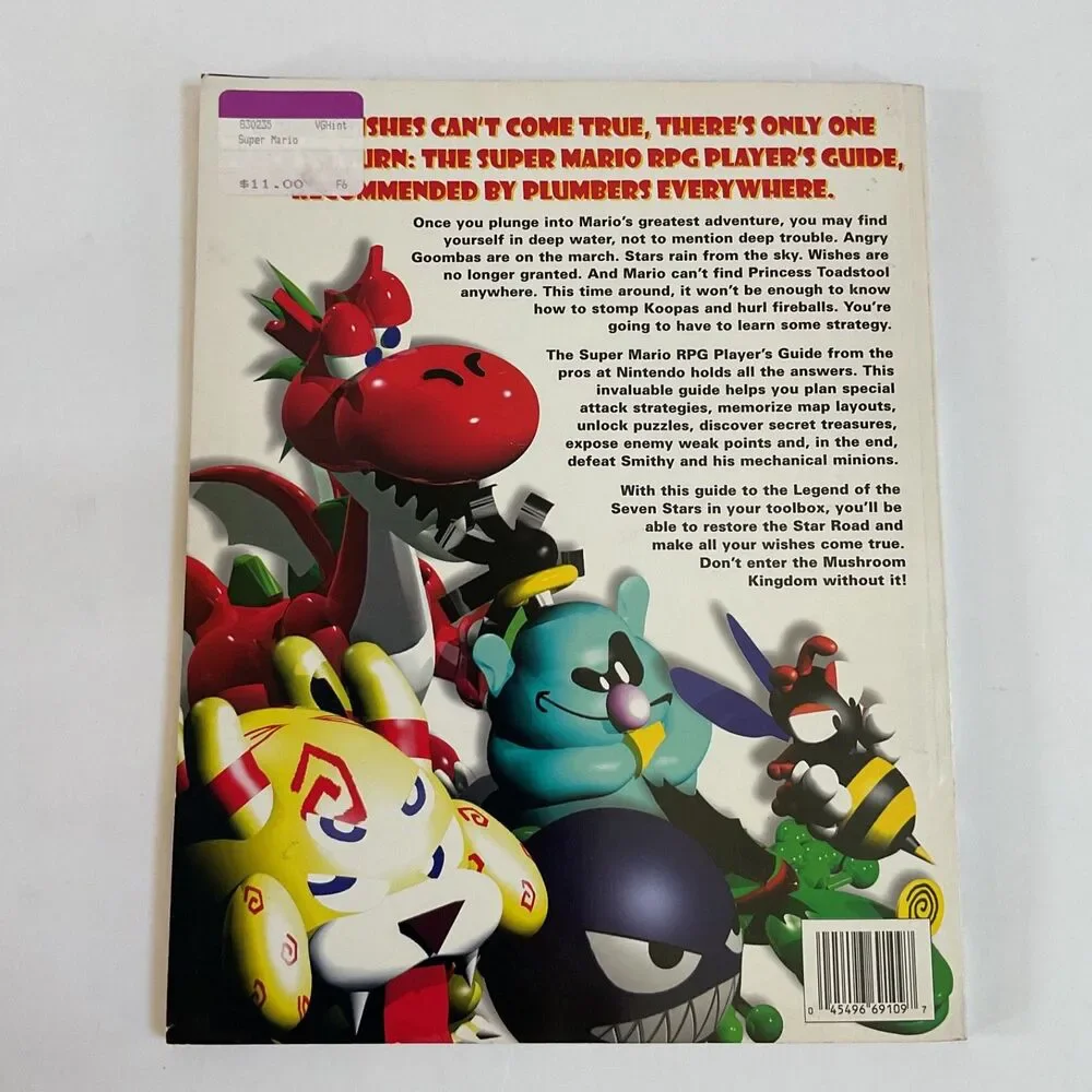 Super Mario RPG Legend of Seven Stars SNES Nintendo Power Strategy Guide Book